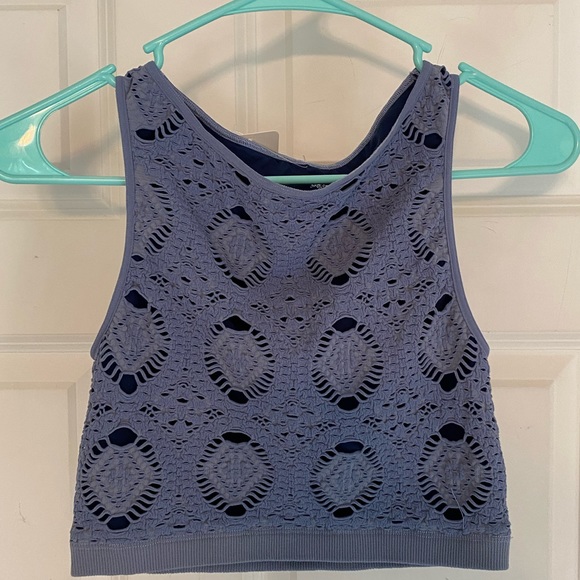 Free People Tops - NWT Free People Sky blue crop top